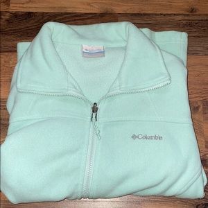 Light Mint Green Columbia Zip Up